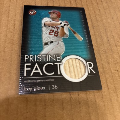 2003 Topps Pristine Factor BAT PATCH Troy Glaus #PF-TG Angels Baseball Card (f3)