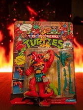 1992 TMNT Ninja Turtles Hothead Unpunched and Sealed Playmates Figure
