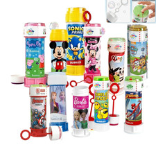 60ML Licensed Bubble Tube with Wands, Puzzle Maze Lid Kids Party Bag Fillers