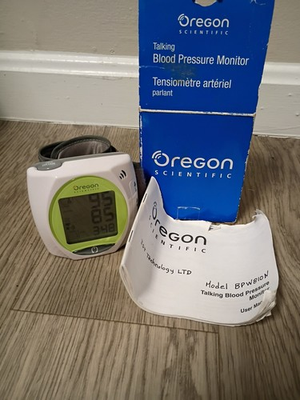 #ad #ad Blood Pressure Wrist Monitor Oregon Scientific BPW128 Jumbo TESTED NIOB $29.95