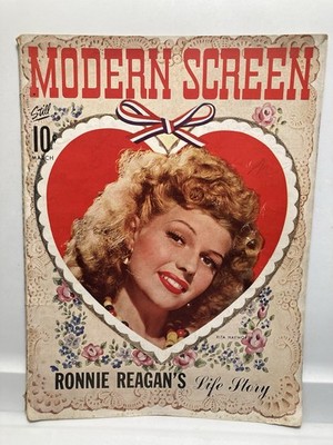 Modern Screen Magazine March 1943 ~Rita Hayworth ~Errol Flynn ~Judy Garland