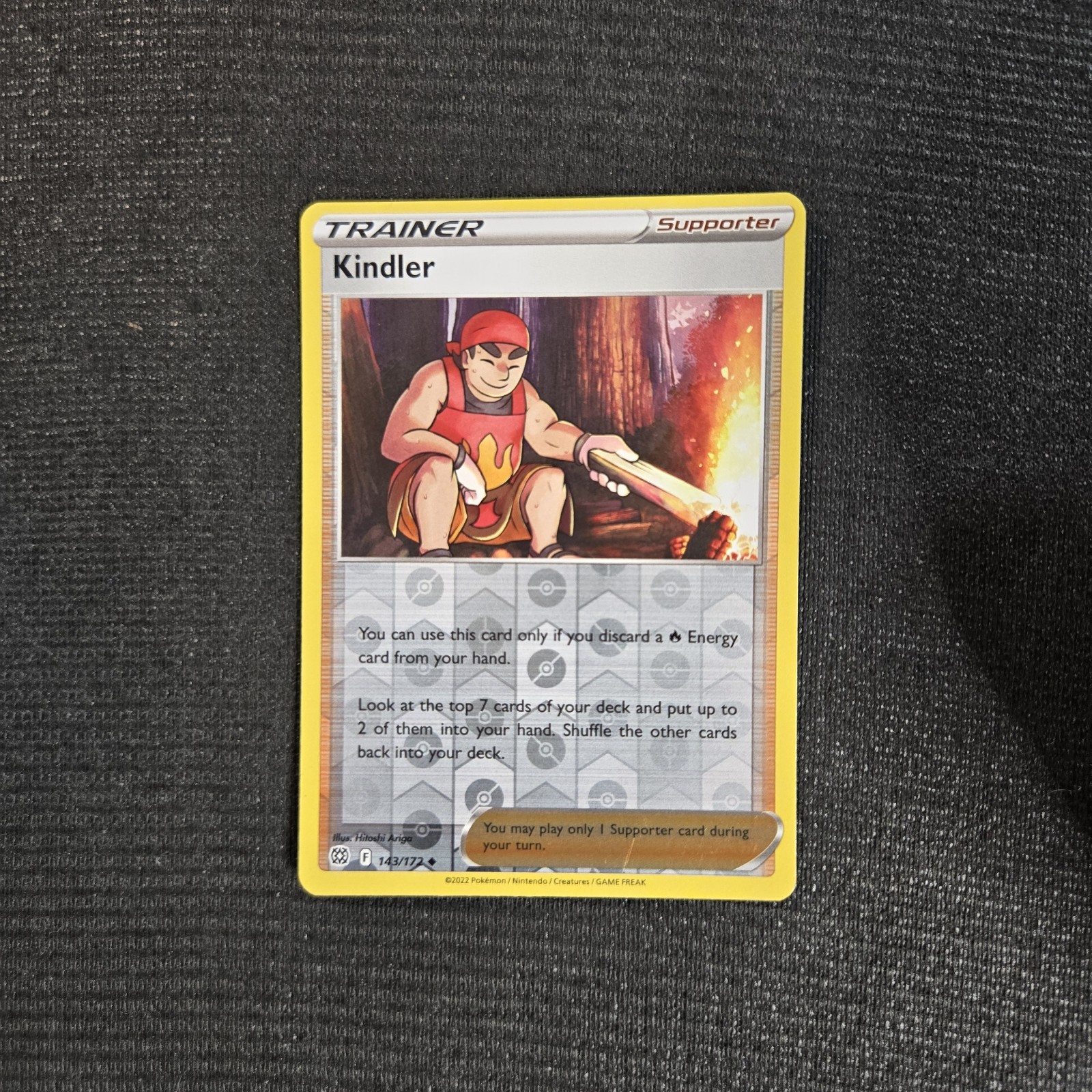 Pokemon TCG Brilliant Stars Kindler Reverse Holo Card 143/172