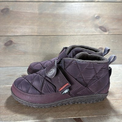 chaco ramble puff womens size 6 shoes purple slip on comfort slippers