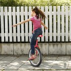 20" Red Unicycle Cycling Scooter Circus Bike Skidproof Tire Balance Exercise — photo 9