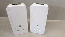 2 x Devolo dLAN 550 duo+ Powerline Adapter Single Unit Ethernet Plug