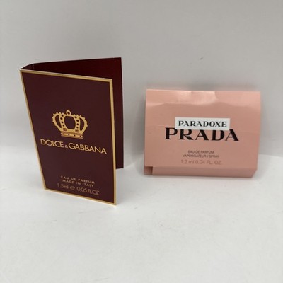 Prada Paradoxe & Dolce & Gabbana Parfum Sample Lot Of 2 New In Box