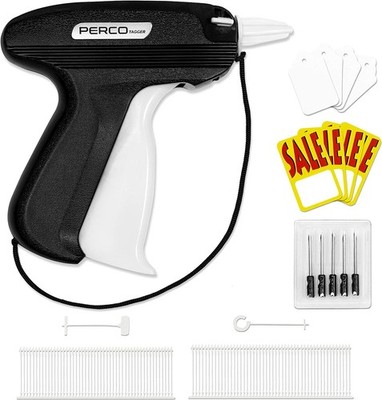 Perco Tagging Gun for Clothing Tag Attacher Kit for Retail Office Warehouse New
