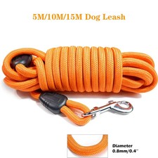 5M/10M/15M Long Rope Training Dog Leash- Heavy Duty Nylon Recall Agility Trainin