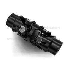 34 Round X 34 Round Smooth Double U Joint Steering Shaft Coupler Black 34 Round X 34 Round Smooth Double U Joint Steering Shaft Coupler Black