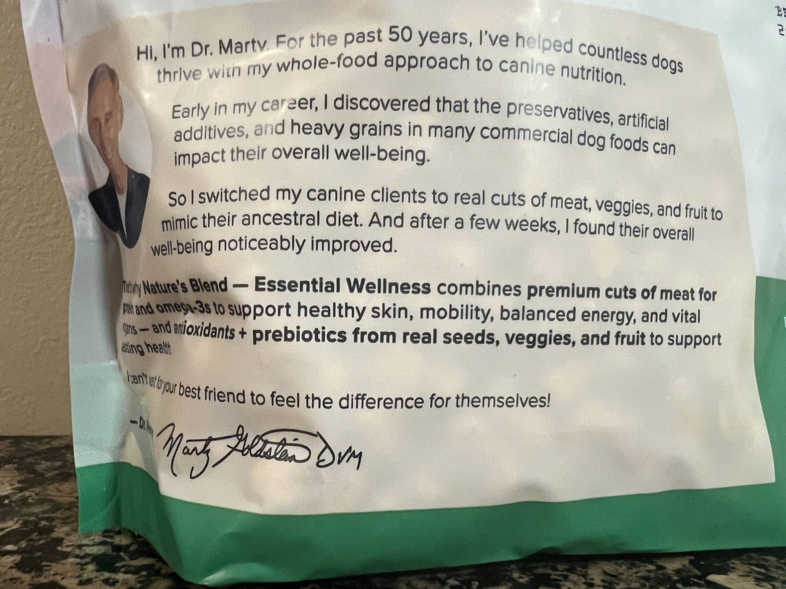 Dr. Marty Nature's Blend Essential Wellness Dog Food 16 Oz
