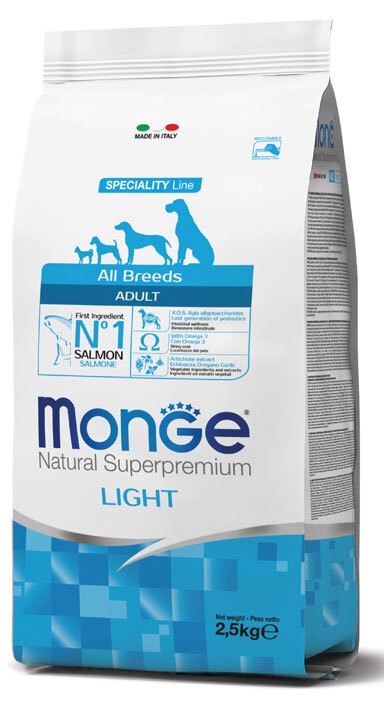 All Breeds Adult Light Salmone & Riso Monoprotein - Monge Natural Superpremium S