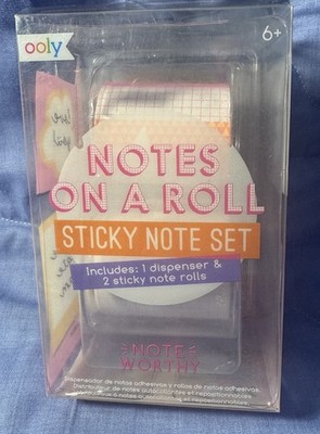 NEW IN BOX Notes On A Roll OOLY Sticky Notes Set  TEAR, WRITE, STICK Note Worthy