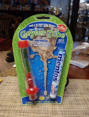 #ad STEVE SPANGLER#x27;S GEYSER TUBE With Mentos For 25 Foot Soda Geyser NIP $9.58