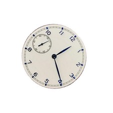 White 0.4mm Thick 37mm Watch Dial With Hands For ETA 6497 ST3600 Watch Movement