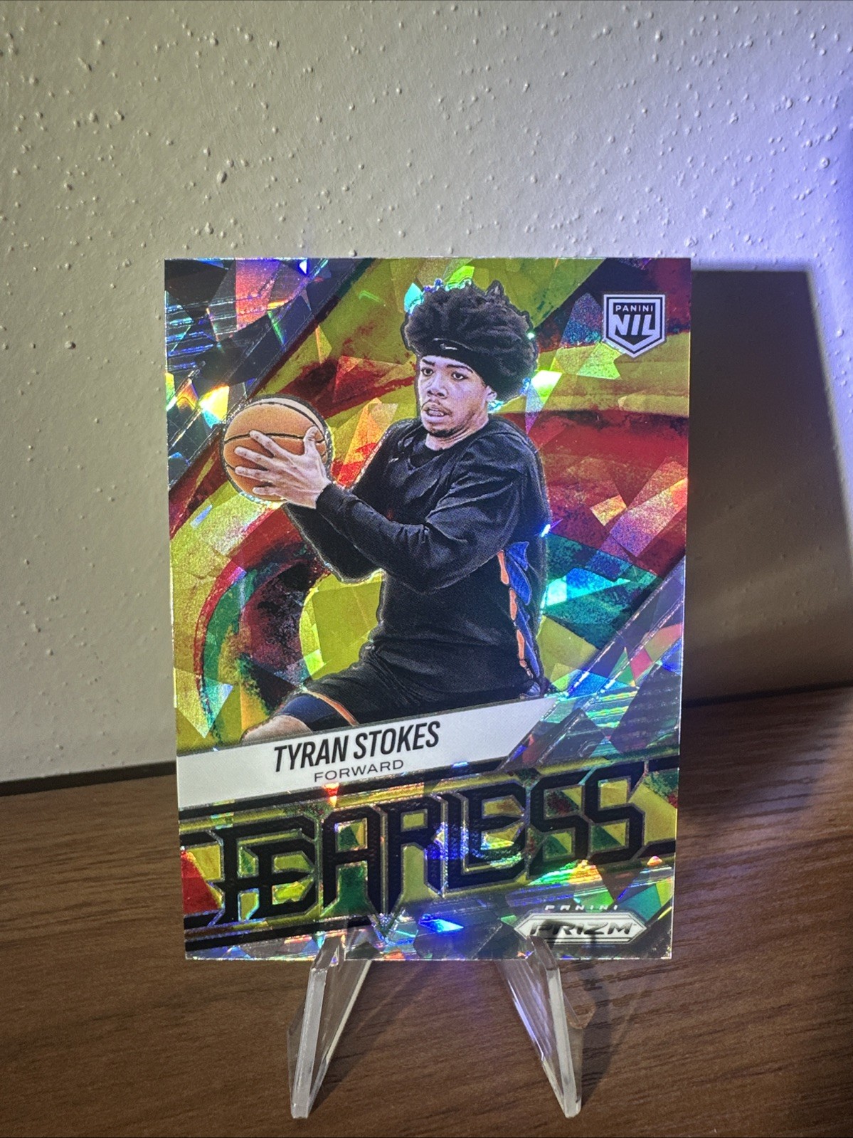 2025-26 Panini- Prizm Basketball - Tyran Stokes #2 Fearless - Silver Cracked Ice