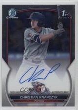 2023 Bowman Draft Chrome Prospect Auto Christian Knapczyk #CDA-CKN Auto 1j9f