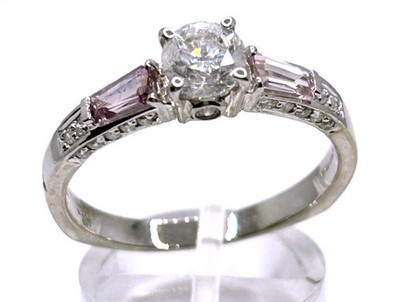 1,45ct Diamant & Saphir Solitär Ring in 14K Gold