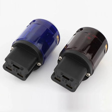 C19 20A Gold Plated IEC Female Plug DIY HIFI Audio Power Cable Connector