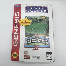SEGA Genesis Bundle Box Console 16-Bit College Football II Game Tested MK-1631