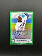 2022 Topps Chrome - (RC,AU) Francisco Perez #RA-FP True Green Refractor /99 Auto