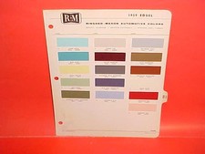 1959 Edsel Ranger Corsair Convertible Villager Station Wagon Paint Chips Rm 1959 Edsel Ranger Corsair Convertible Villager Station Wagon Paint Chips Rm