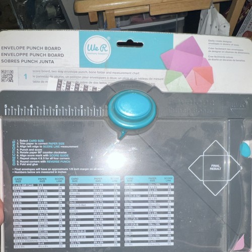 We R Memory Keepers Envelope Punch Board & 1-2-3 Punch Board Set