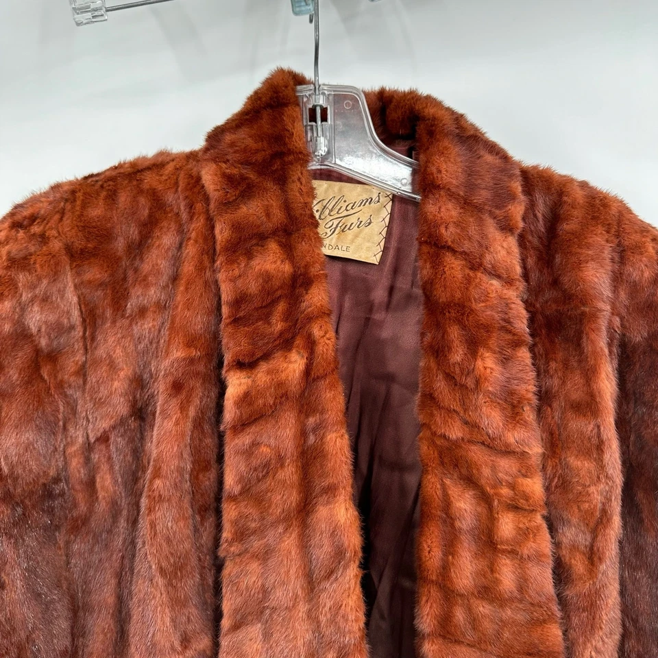 Mantón de piel Williams vintage de pieles Shurg para mujer talla única forrado Regency Glam Foto 2 de 4