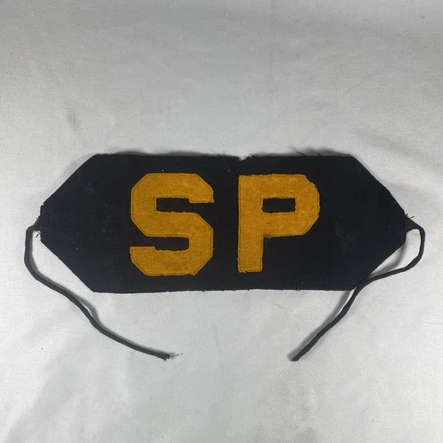 WW2 Navy Shore Patrol SP brassard armband WWII wool felt patch USN Military