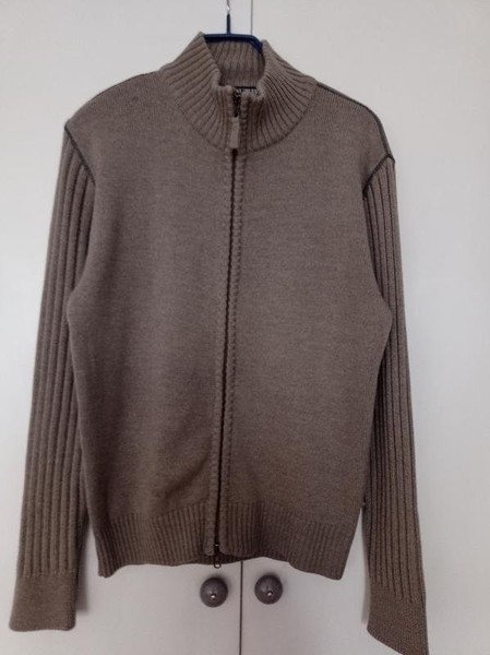 Men Pal Zileri Sweater Grey Wool 36 / S / 44