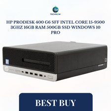 HP ProDesk 400 G6 SFF Intel Core i5-9500 3GHz 16GB RAM 500GB SSD Windows 10 Pro