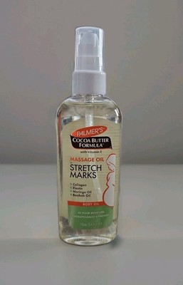 Cocoa Butter Formula Massage Oil for Stretch Marks and Pregnancy Skincare 3.4 oz