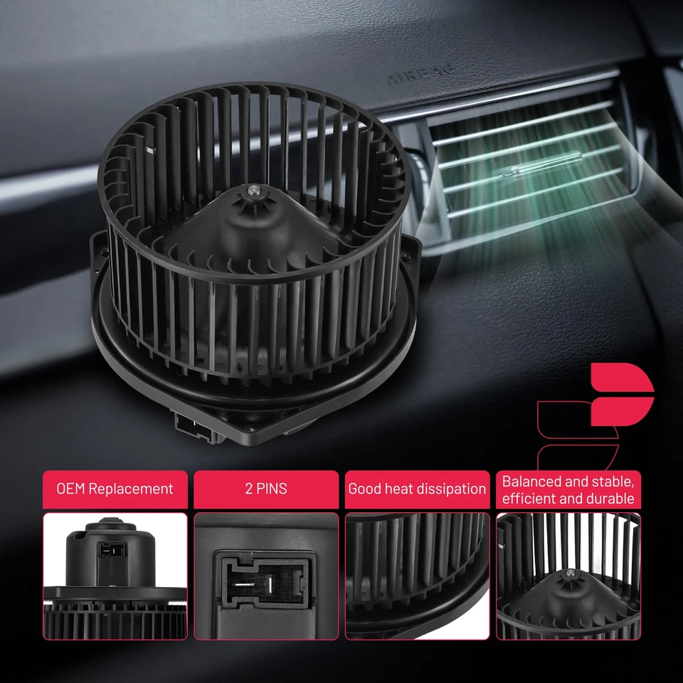 Motor soplador calentador HVAC con jaula de ventilador para Infiniti G20 L4 1999 2,0 L 700044 Foto 3 de 4