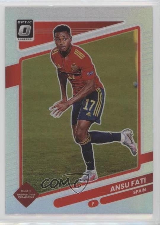 2021-22 Panini Donruss Road to Qatar Optic Holo Prizm Ansu Fati #146 0ms6