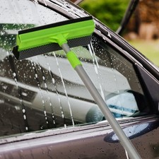 Image of Window Squeegee with Long Handle Highly Absorbent Sponge Cleaning Brush for Car