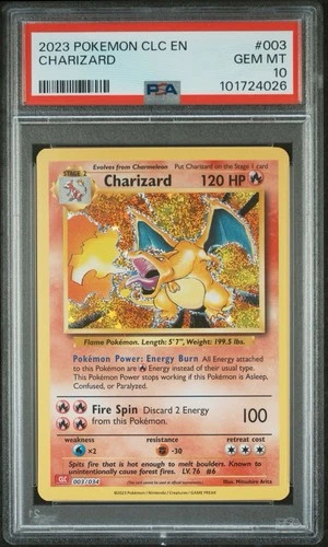 2023 POKEMON CLC EN CHARIZARD 003 PSA 10