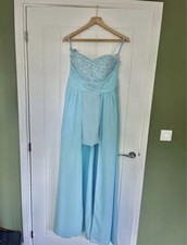 Light Blue Maxi Prom Dress - Size 12