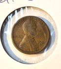 1921 S Lincoln Wheat Cent, Penny Very Good Condition
