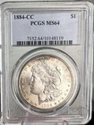 1884 CC Morgan Dollar PCGS MS64 Rim Toned Carson City
