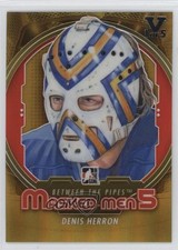 2012-13 ITG Between the Pipes Hombres 5 Bóveda de Oro Plata/5 Denis Herron #MM-26 tg5