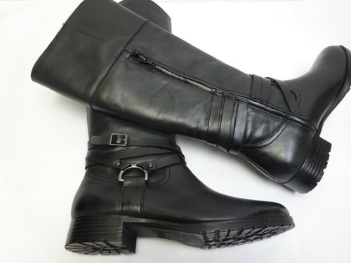 Lauren Ralph Lauren Savion Leather Boots Black Boots New 6 B - Picture 6 of 10