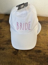 RAE DUNN David & Young White BRIDE CAP 100% COTTON New w/Tag