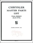 Chrysler Service Repair Shop Parts Manual Book 1933 32 31 30 29 28 27 26 25 24 (For: Chrysler)