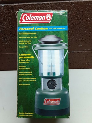 Coleman Personal Lantern Twin Tube Fluorescent Model 5344H700 Camping