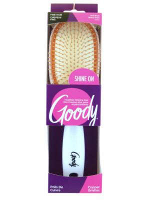 GOODY SHINE ON COPPER BRISTLE OVAL HAIR BRUSH - 1 CT. (08193)