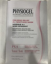 Avon Physiogel Box Of 5 Hypoallergenic CalmRelief A.I. Soothing Face Masks. PEA