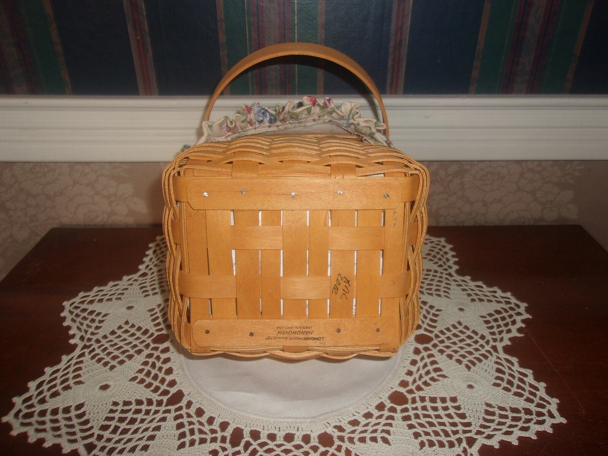 Longaberger 2002 Tiny Tote Basket Set - Spring Floral | eBay