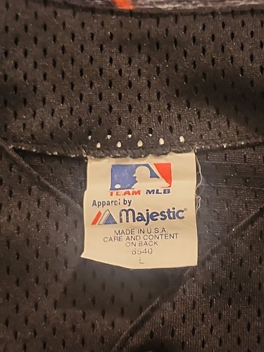 VINTAGE ORIGINAL MAJESTIC SAN FRANCISCO GIANTS BLACK BASEBALL JERSEY #12 MADE IN - Picture 14 of 18