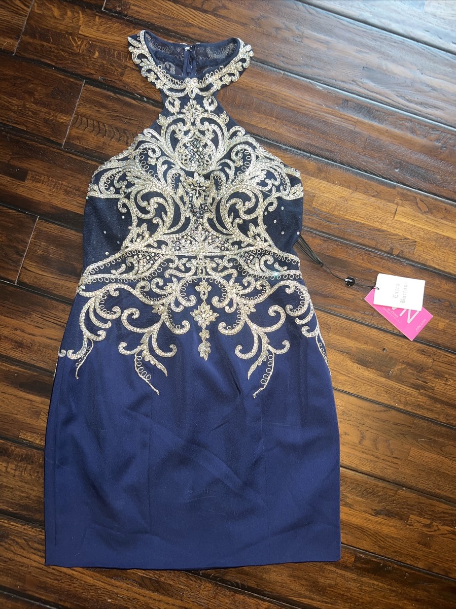 jovani blue dress short Strapless Short Blue Jovani Party Dress