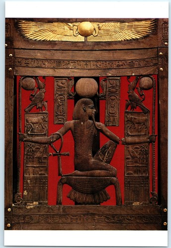 Postal vintage de los tesoros de Tutankamón del Museo Egipcio, El Cairo - Imagen 3 de 3
