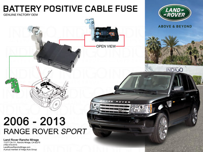 OEM LAND ROVER BATTERY POSITIVE CABLE FUSE 2006-2013 RANGE ROVER SPORT-YQE500310